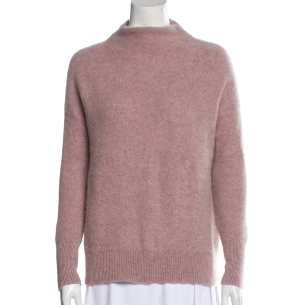 Vince Cashmere Funnel Neck sweater in pink size small (fits like extra small)